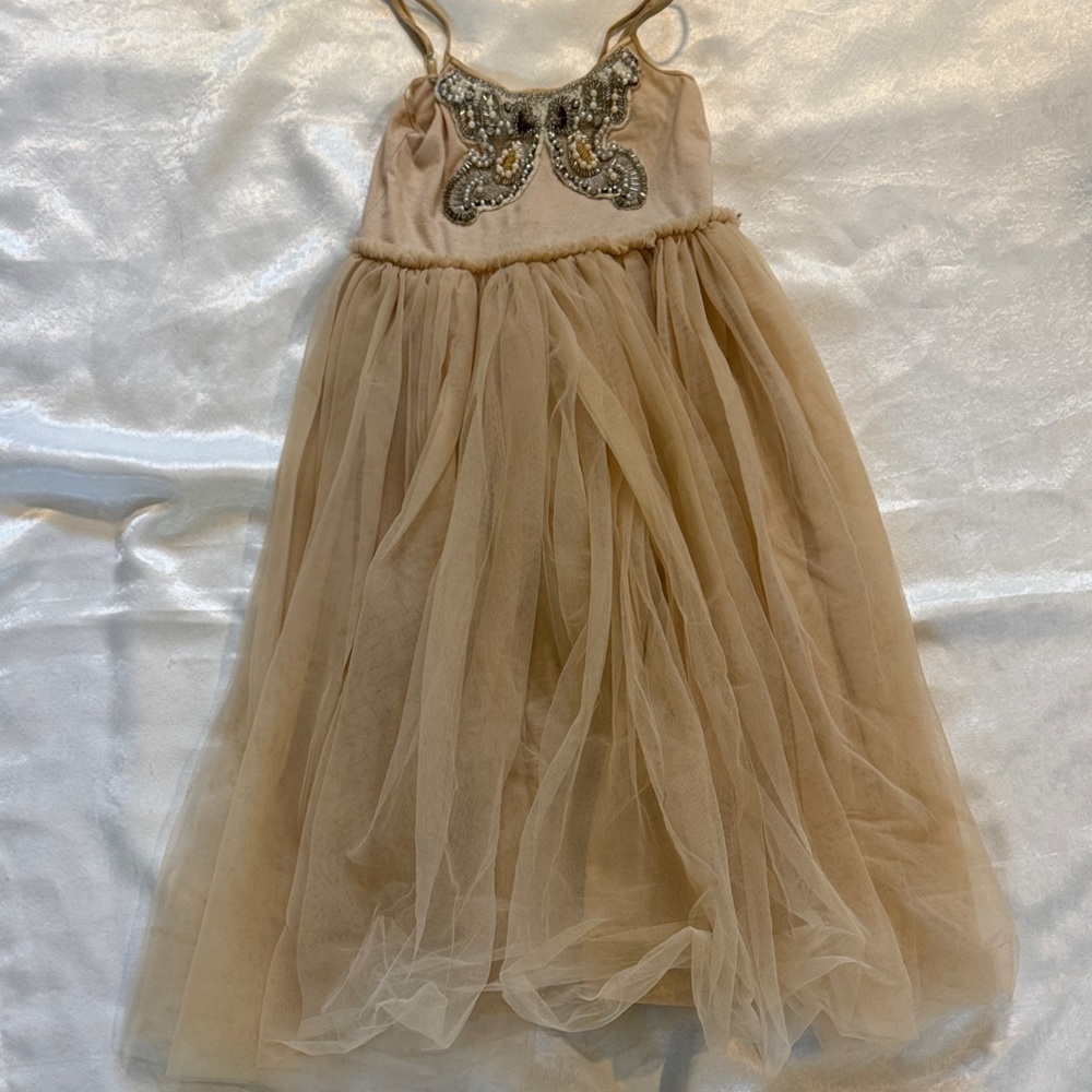 Tutu Du Monde Champagne Tulle Dress with Butterfly
